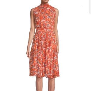 Nanette Orange Midi Dress Womens size 2- BRAND NEW WITH TAGS!